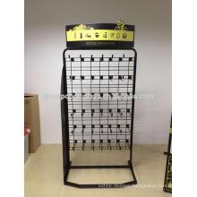 Custom Signage Supermarket Advertising Floor Standing Metal Mountain Bike Accessories Stand Display